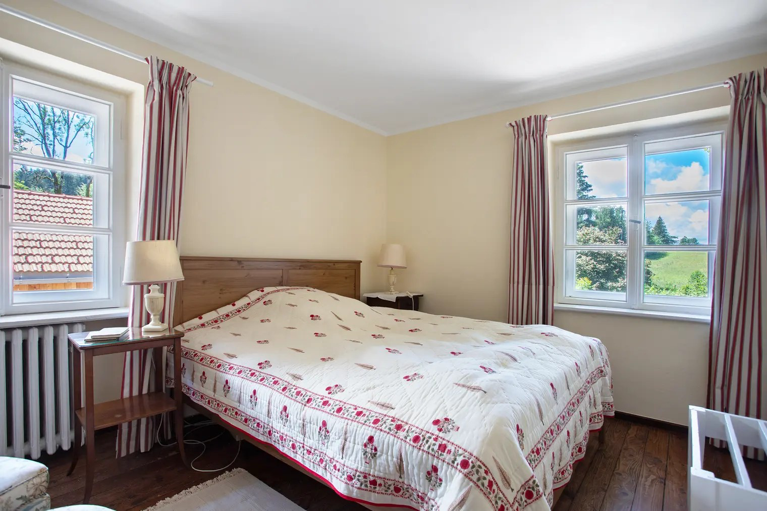 Schlafzimmer im Gutshof an der Alten Linde